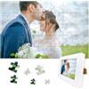 Muralscape Puzzle personalizzati per adulti 1000/500/300/200/70 pezzi, puzzle in legno personalizzato con cornice bianca, regali personalizzati per famiglia, animali domestici, matrimonio, compleanno, San