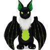 MorisMos Bat Dragon XXL in peluche da 58 cm di altezza, pipistrello drago gigante morbido in tessuto felpato, regalo di compleanno Natale per bambini
