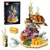 Mould King 10172 mattoncini da costruzione a morsetto, motivo tartarughe, modello con base, giocattolo da costruzione, animali marini, set MOC, regalo per adulti (410 pezzi)