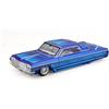 Maisto Chevy 1964 Impala SS Lowrider Candy Blue con grafica e interni bianchi - Lowriders Design Serie 1/26 - Auto in Metallo con Cappa Apribile e Porte - Toy Car per Adulti Unisex