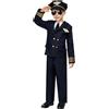 Funidelia | Costume da pilota daereo per bambino - Aerei, Originali & Divertenti, Professioni - Costume per bambini e accessori per Feste, Carnevale e Halloween - Blu scuro