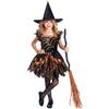 Amscan Girls Spooky Spider Witch Halloween Costume