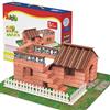 Buroku - Set di costruzione di case in mattoni | 200 pezzi in plastica ABS sicura per i bambini | Migliora le prime abilità e lo sviluppo dell'intelligenza | Materiale riciclabile, plastica.