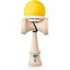 KROM Kendama Gioco - Pop Giallo - Equilibrio impeccabile - Abilità Cognitive migliorate - Equilibrio, riflessi e creatività migliorati - Modello Kendama PRO Fatto per Principianti e Professionisti.