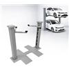 3DHerb Ponte sollevatore per veicolo 1:18 come kit auto modellismo Diorama modello vetrina per scene auto personalizzate, collezioni di display e regalo per gli appassionati di automobili (grigio)