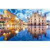 Generic Puzzle 1000 Pezzi Italia Riflessione Della Luce Notturna Del Duomo Di Milano 75 * 50Cm