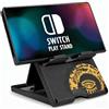 Generic Supporto regolabile per interruttore compatibile con Nintendo Switch/OLED/Lite - Supporto pieghevole compatto per giochi, design carino per gli appassionati di avventura fantasy - per Zleda Tears of