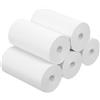 LMUTUSS Carta termica per bambini - 5 rotoli di carta termica per stampanti termiche e macchine fotografiche istantanee, senza BPA, senza inchiostro, 57 x 30 mm, rotoli bianchi per stampa di foto, note e