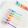 SENRISE 30 mini evidenziatori a forma di pillola, per scuola, ufficio, regalo, cancelleria, 6 colori (5 pezzi per ogni colore)