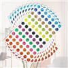 Generic 770 etichette per codifica a colori, 11 colori, glitterate, autoadesive, per ufficio, aula, organizzazione di inventario, decorazioni (multicolore, 1 cm)
