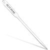 OXYEFEI Tagliacarte in Metallo con Nome Personalizzato, 23 CM (Argento)