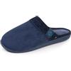 Isotoner Pantofole da uomo ultra comode, facili da indossare, senza tempo, in cotone biologico