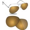 Fiskr Lenti polarizzate di ricambio compatibili con occhiali da sole RayBan Aviator RB3025 da 58 mm, resistenti agli urti e vestibilità perfetta
