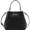 Michael Kors Pratt - Borsa a tracolla media, colore: Nero