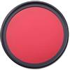 Generico Filtro A Colori Filtro for obiettivo for fotocamera DSLR a colori completi 49 mm 52 55 58 62 67 72 77 for a blu rosso arancione(77mm,Red)