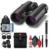 Leica Binocolo Noctivid 10x42 (nero) (40385) + zaino + monopiede full size + set di pulizia + 2 x porta cappuccio + tracolla