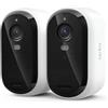 Arlo Essential (3a generazione) Telecamera di sicurezza 2K, alimentata a batteria, rilevamenti intelligenti, anteprime animate, confezione da 2, colore: bianco