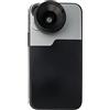 SYSTEM-S Lente macro 1.1x fino a 2.8X filtro 24mm con custodia nera per iPhone 13 Mini