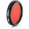 Generico Filtro A Colori Filtro a colori completo rosso arancione giallo verde viola blu avvitabile 37 40,5 43 46 49 52 55 58 62 67 72 77 82 mm(55mm,Red)