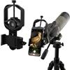Starboosa Supporto universale per telescopio per telefono, per oculari da 3,17 cm e 5,1 cm, adatto per smartphone da 29 mm a 69 mm, per telescopio, telescopio, microscopio, compatibile con iPhone e