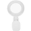IWOWHERO Luce Selfie Portatile Clip per Smartphone e Laptop 9 Livelli | Bianco in Plastica, Ricarica Type C, Tre Modalità Colore 2700-6500k, per Video e Social