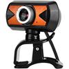 Zopsc - Webcam USB 2.0 con rotazione a 360 gradi, 16 m, HD, con microfono digitale esterno, per computer portatili e desktop, supporto video conferenza, software