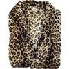Moon Accappatoio da donna e da uomo in pile coral con colletto Cozy Light