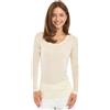 Merino.tech Maglia Lana Merino Donna - 100% Intimo Termico Lana Merino | Maglia donna a maniche lunghe, girocollo/V/U, per sport e outdoor, traspirante, ad asciugatura rapida, delicata