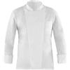 GIBLOR'S Ergos Workwear Giblor's Giacca RAUL da Cuoco Chef Manica Lunga Collo Coreano Uomo Slim BIANCO