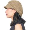 CHARM Cappello da Donna Vintage 100% Cotone all'Uncinetto, Berretto Estivo con Visiera, Cappelli da Sole E Berretto Parigino A Maglia in Pizzo Fatto A Mano