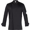 GIBLOR'S Ergos Workwear Giblor's Giacca AUGUSTIN da Cuoco Chef Cucina Elasticizzata Uomo Slim Fit NERO