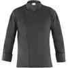 GIBLOR'S Ergos Workwear Giblor's Giacca RAUL da Cuoco Chef Manica Lunga Collo Coreano Uomo Slim Fit NERO