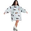 FELOVE Felpa Oversize con Cappuccio,Hoodie Gigante Super Morbida,Calda e Confortevole,Felpa con Cappuccio Adatta per Adulti, Uomini, Donne, Adolescenti
