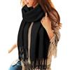 Voqeen Sciarpa Donna Invernale Lunghe Grandi Caldo Scialle Cashmere Elegante Colorata con Frange Pashmina Foulard Morbida