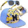 Get Trend - Marvel Spidey | Minions Occhiali da Sole Bambino & Cappello Baseball Set, Cappello con Visiera & Occhiali Sole UV400, Regalo Bambini