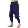 SYQBR Pantaloni da uomo con fascia alla caviglia, medievale, vichingo, navigatore, pirata, costume rinascimentale, gotico, Halloween, cosplay.