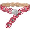 WERFORU Concho - Cintura da donna larga, stile boho, stile western, per abiti, gonne e jeans