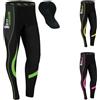 Brisk Bike Pantaloni Ciclismo Donna — Cool Max Imbottito Elasticizzato Pantaloni Ciclista con Zip Riflettenti | Leggings Termici