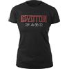 Tee Shack Ladies LED Zeppelin Logo Jimmy Page Rock Ufficiale Donne Maglietta Signore