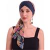 ZLYC Copricapo estivo da donna con stampa turbante | Elastico sottile traspirante, stile minimalista chic quotidiano, brunch in ufficio, passeggiata in città