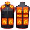 generic Gilet riscaldato per uomo e donna, giacca riscaldante elettrica USB con 11 zone di riscaldamento, gilet leggero riscaldato, per pesca e caccia
