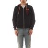 SUN68 Hood Zip Fluo Felpa con Cappuccio da Uomo Che unisce Stile Classico e Dettagli contemporanei. Caratterizzata da Chiusura con Cerniera, Presenta Un Raffinato Logo Ricamato sul