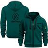 WZYRZ Felpa con Cappuccio Sportiva da Uomo per Linkin Park, Abbigliamento Esterno Grafico, Felpe a Maniche Lunghe, Pullover con Cappuccio, Abbigliamento da Strada