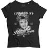 3styler T-Shirt Donna Jessica Fletcher - La Signora in Giallo - Murder Shirt - Linea Vintage - Cotone Organico 140 gr/mq
