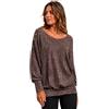 Emma & Giovanni - Oversize Maglie con Perle sulle Spalle a Manica 7/8 Lunga - Donna