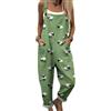 ENEN Salopette Premaman Donna in Lino di Bambù con Spalline Regolabili, Motivi Animalier Tuta Premaman Donna con Tasche Gamba Larga Overalls Casual Jumpsuit Playsuit per Maternità