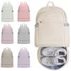 SZLX Zaino da Palestra per Donna Con Scomparto per Scarpe - Pieghevole, Grande per Laptop, Casual, Scuola, Sportivo - Borsa da Palestra per Nuoto e Yoga