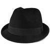 Zylioo Cappelli Trilby in feltro multidimensione,Cappello Fedora caldo di misura regolabile,Cappello unisex Manhattan,Cappello cubano a tesa corta con nastro