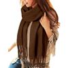 Voqeen Sciarpa Donna Invernale Lunghe Grandi Caldo Scialle Cashmere Elegante Colorata con Frange Pashmina Foulard Morbida