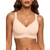 Bresdk Donna Reggiseno Senza Ferretto Senza Cuciture Comfort Push Up Quotidiano T Shirt